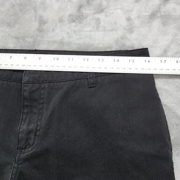 Dickies Pants Womens 11 Juniors Black Mid Rise Straight Leg Twill Office Preppy - Picture 8 of 12